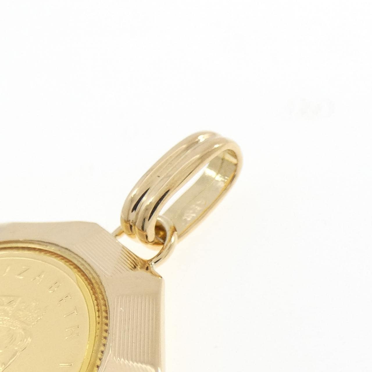 K18YG(枠) コイン ペンダント