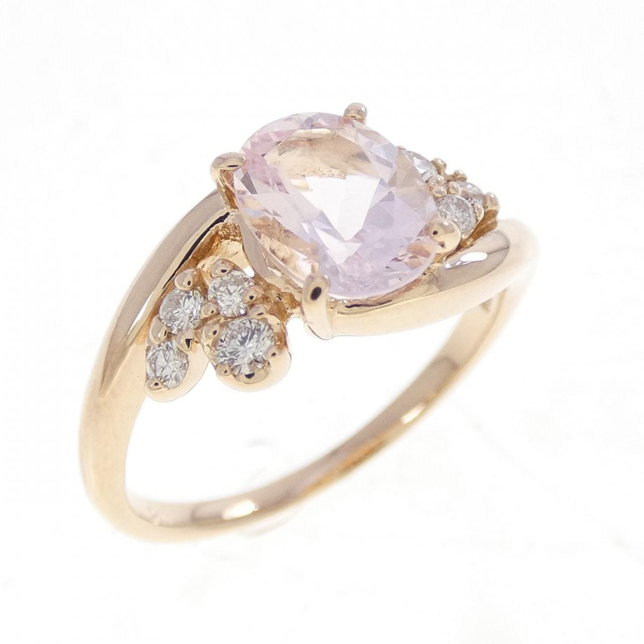 K18PG モルガナイト リング 1.14CT