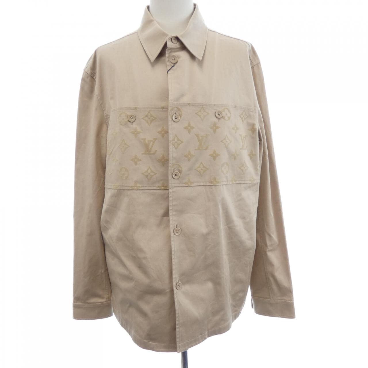 ルイヴィトン LOUIS VUITTON フロックカジュアルコットンオーバーシャツ HQB45WFUG ジャケット
