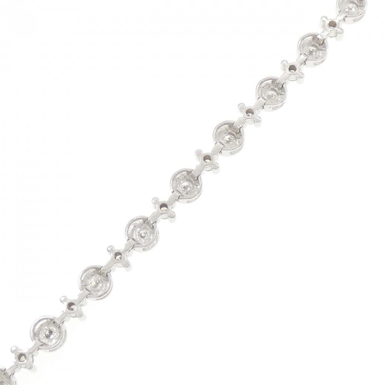 K18WG ダイヤモンド ブレスレット 1.00CT