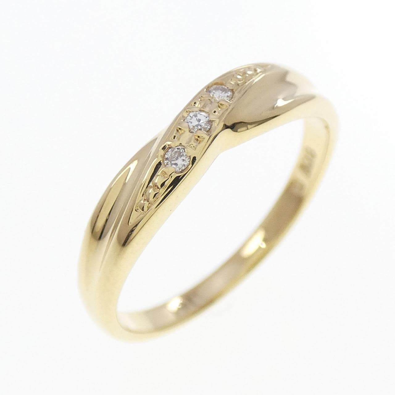 K18YG ダイヤモンド リング 0.03CT