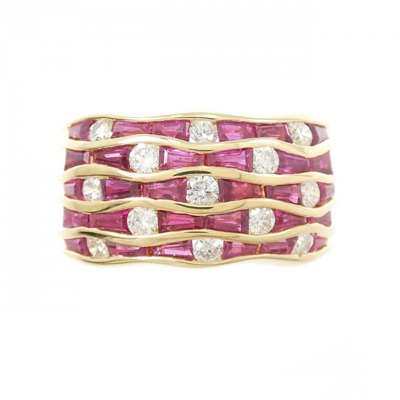 K18YG ルビー リング 1.97CT