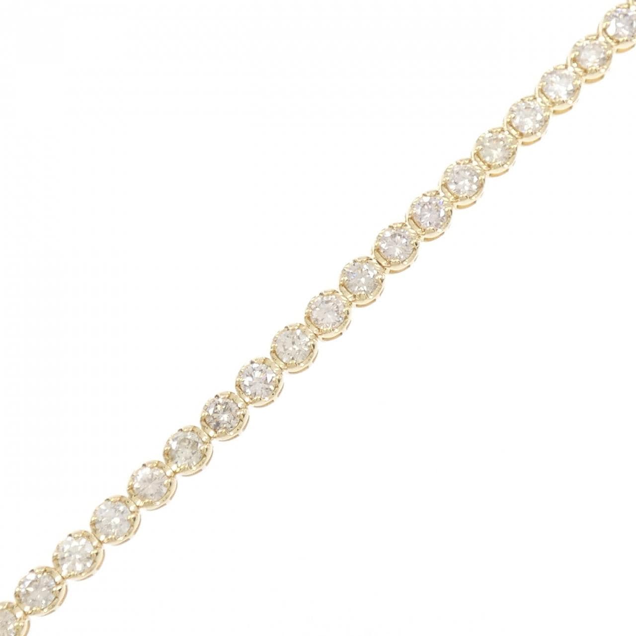 【新品】18KYG ダイヤモンド ブレスレット 5.00CT
