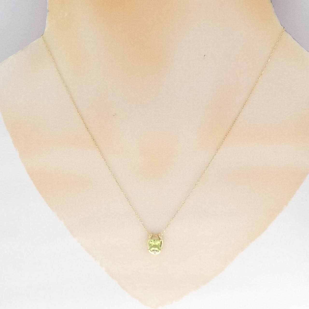 K18YG ペリドット ネックレス