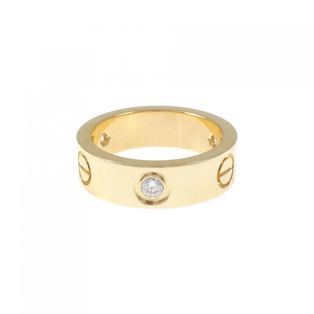 カルティエ ラブ ハーフダイヤ リング