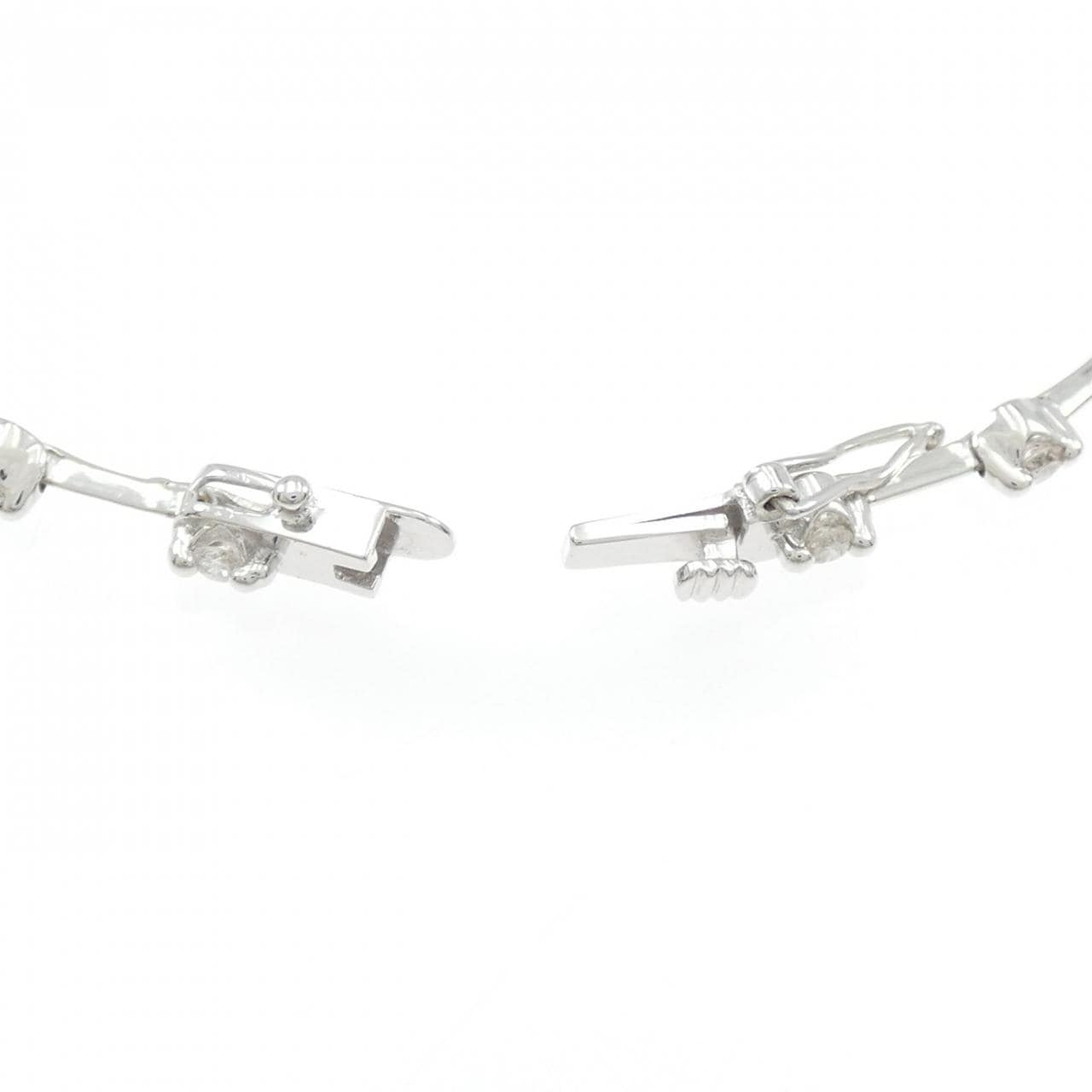 K18WG ダイヤモンド ブレスレット 1.00CT