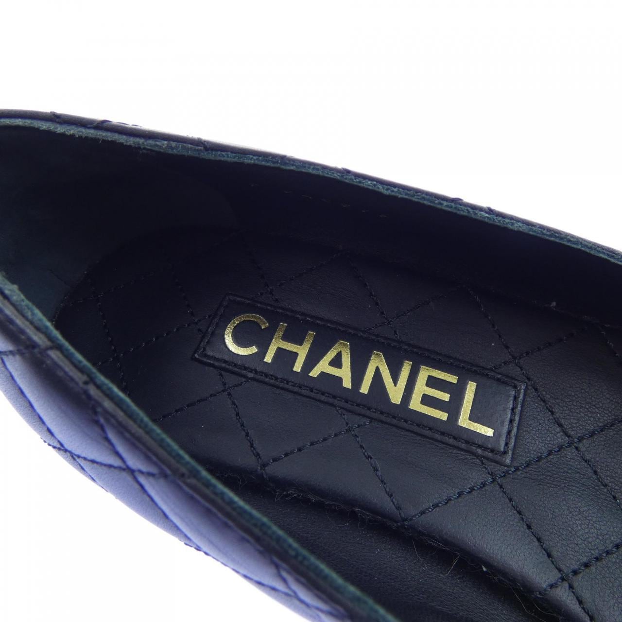 シャネル CHANEL バレリーナ ターンロック G45879B17834 フラットシューズ