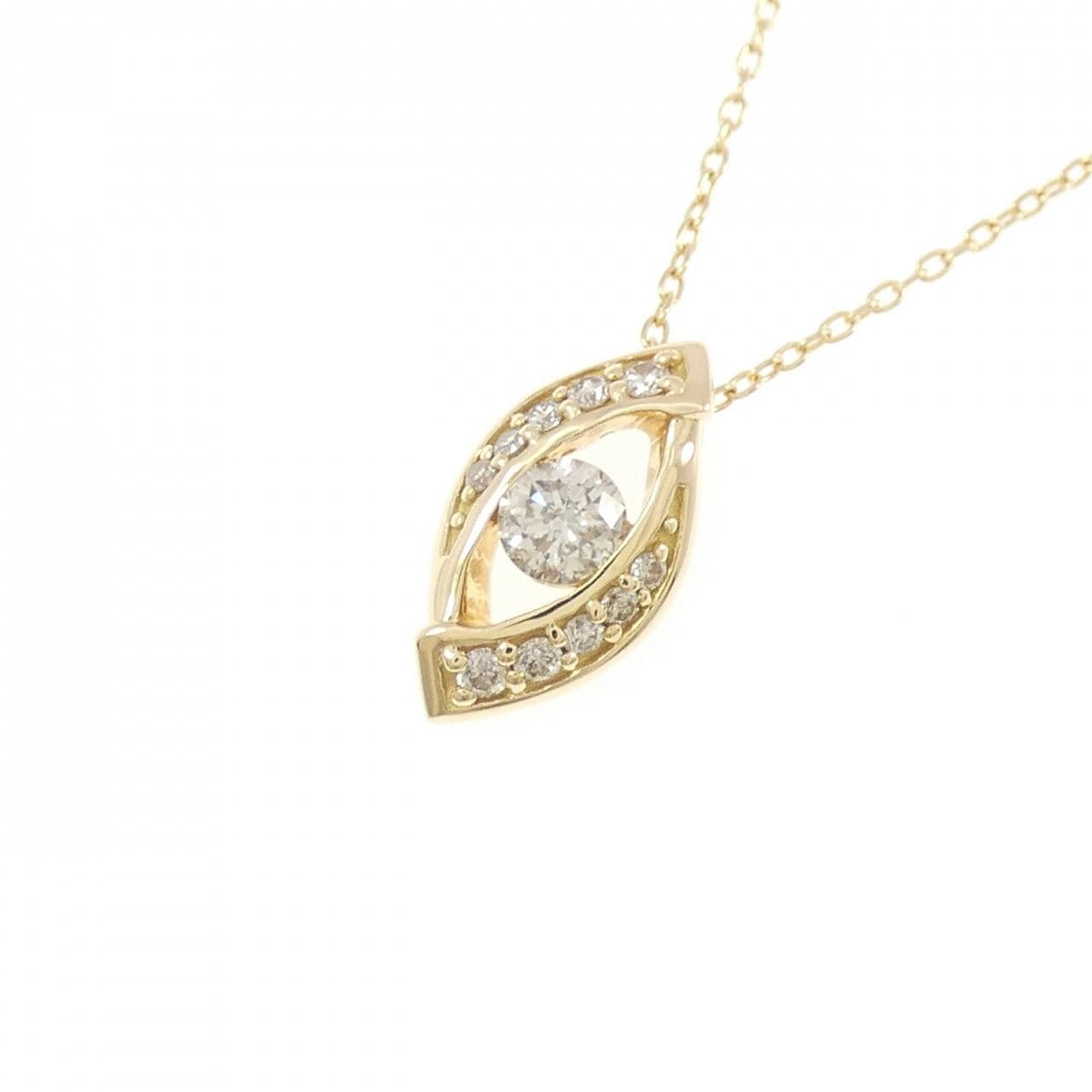 K18YG ダイヤモンド ネックレス 0.17CT