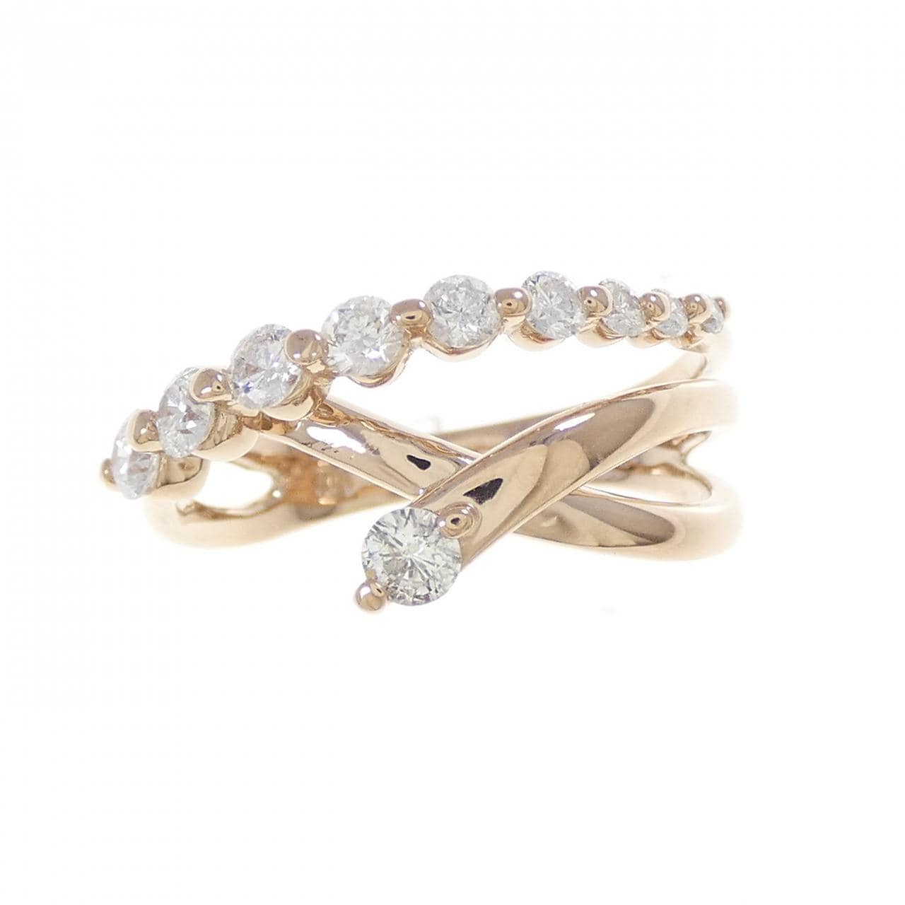 K18PG ダイヤモンド リング 0.54CT