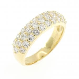K18YG パヴェ ダイヤモンド リング 1.00CT