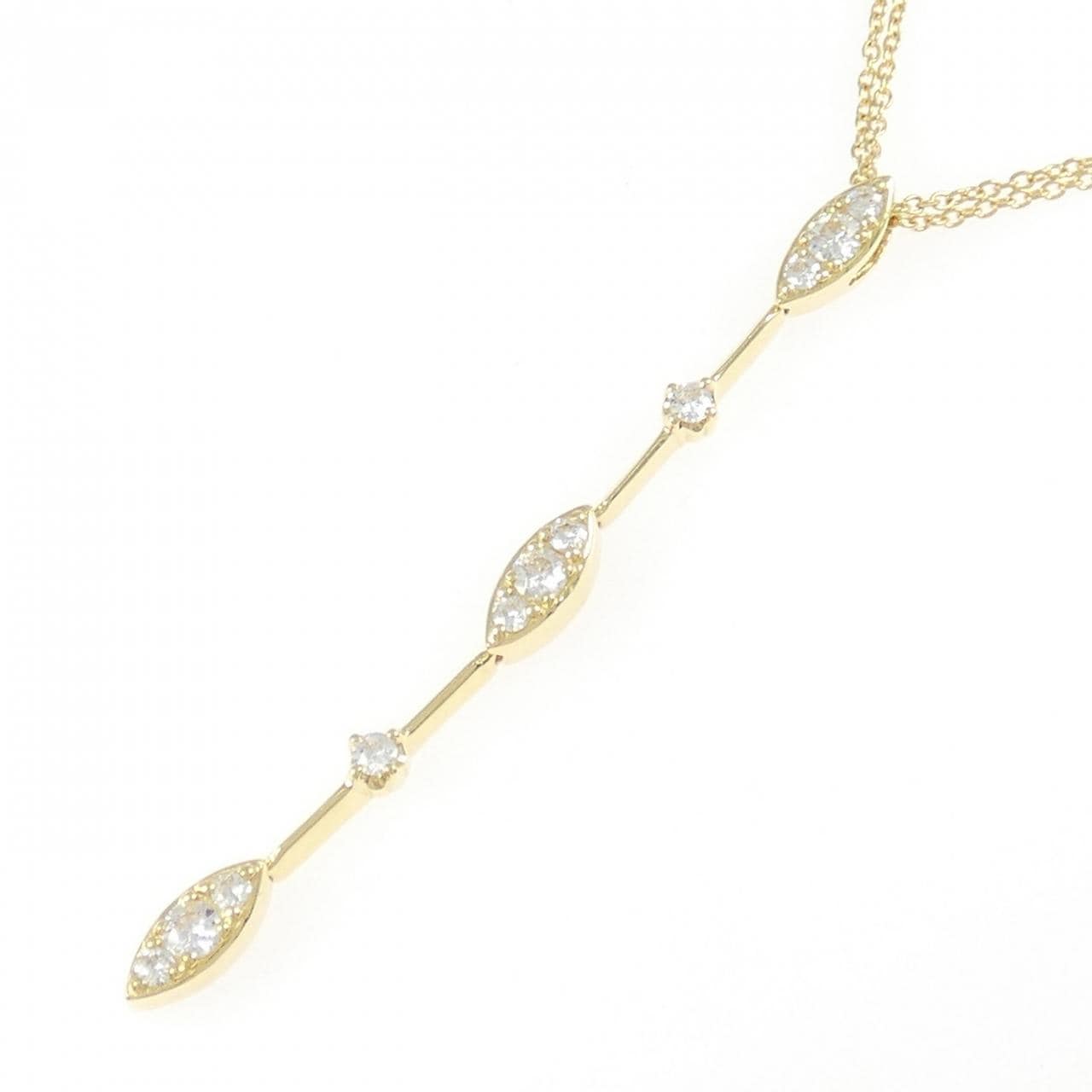 K18YG ダイヤモンド ネックレス 0.40CT