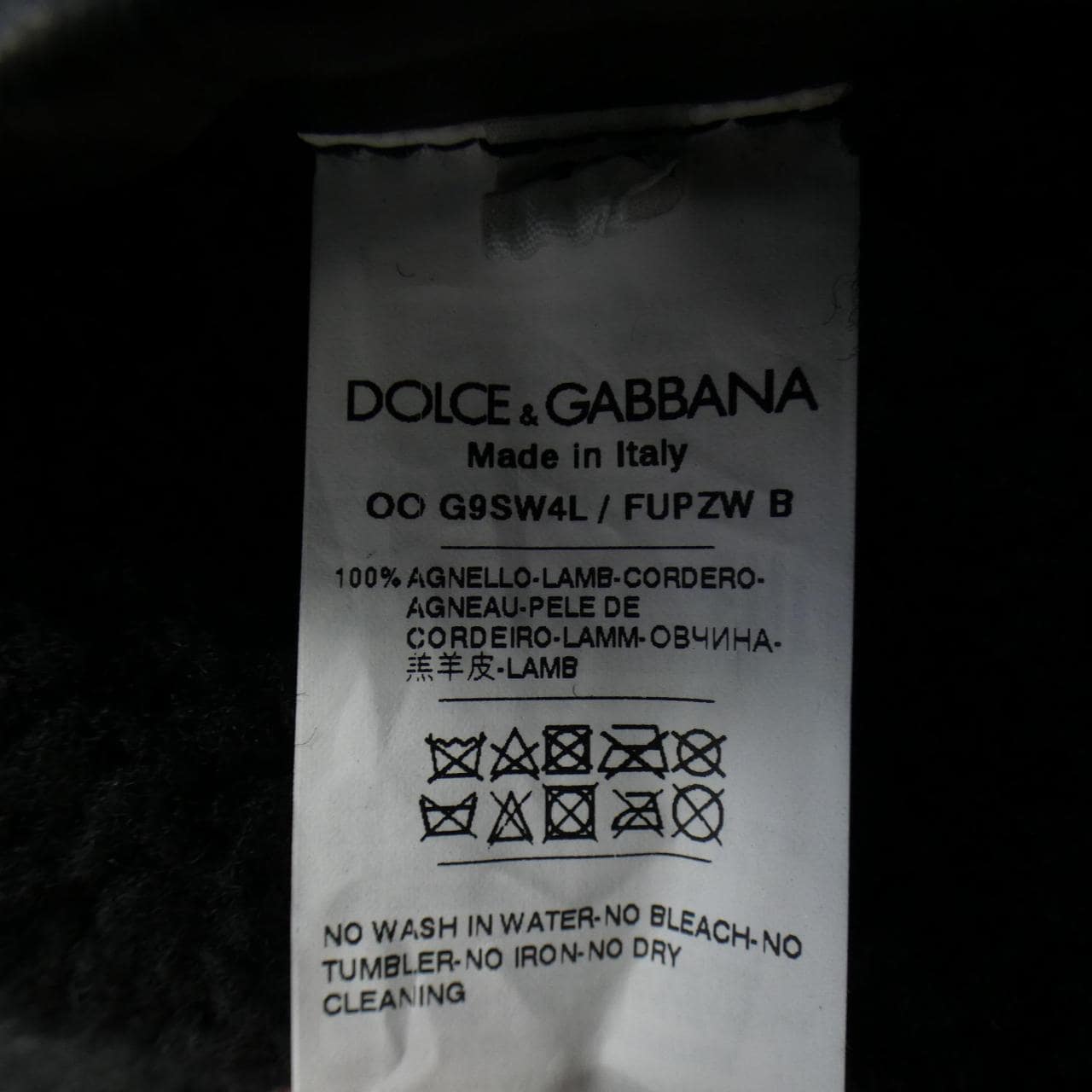 ドルチェアンドガッバーナ DOLCE&GABBANA ムートンコート