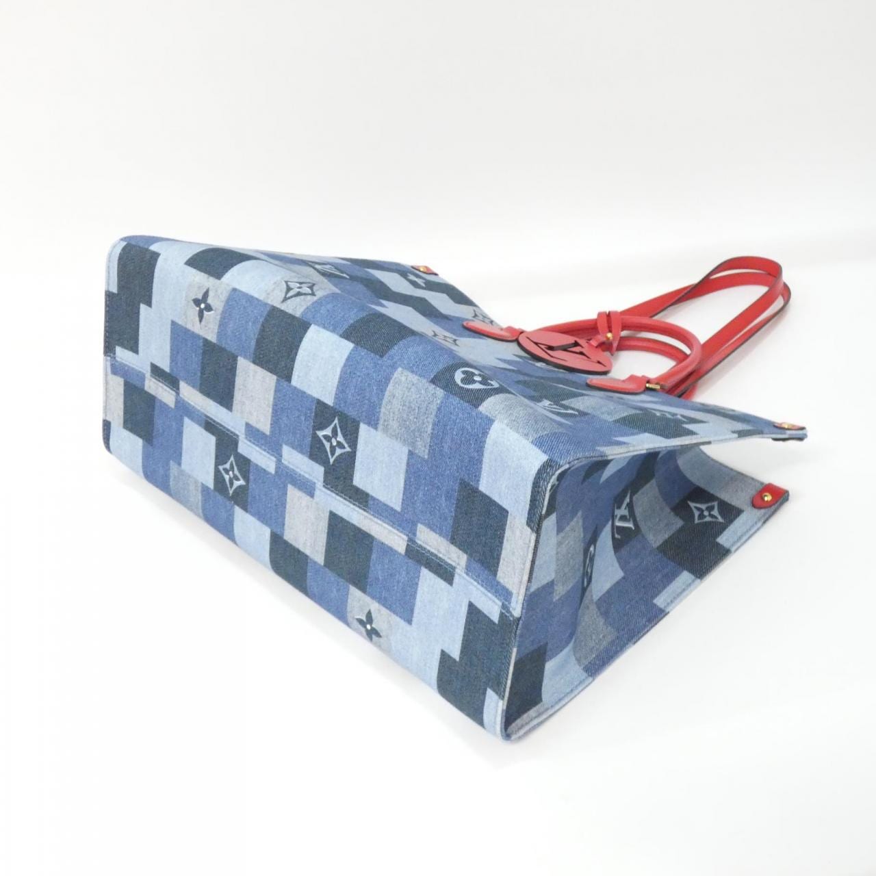 ルイヴィトン デニム モノグラム オンザゴー GM M44992 バッグ