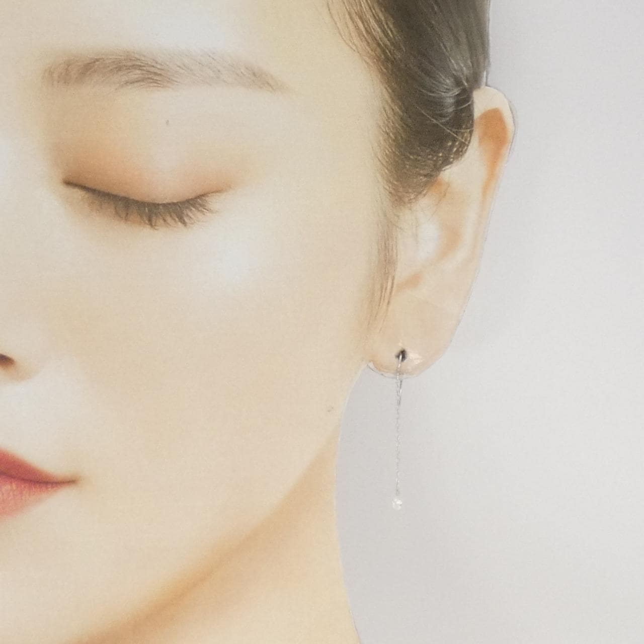 K18WG ダイヤモンド ピアス 0.20CT