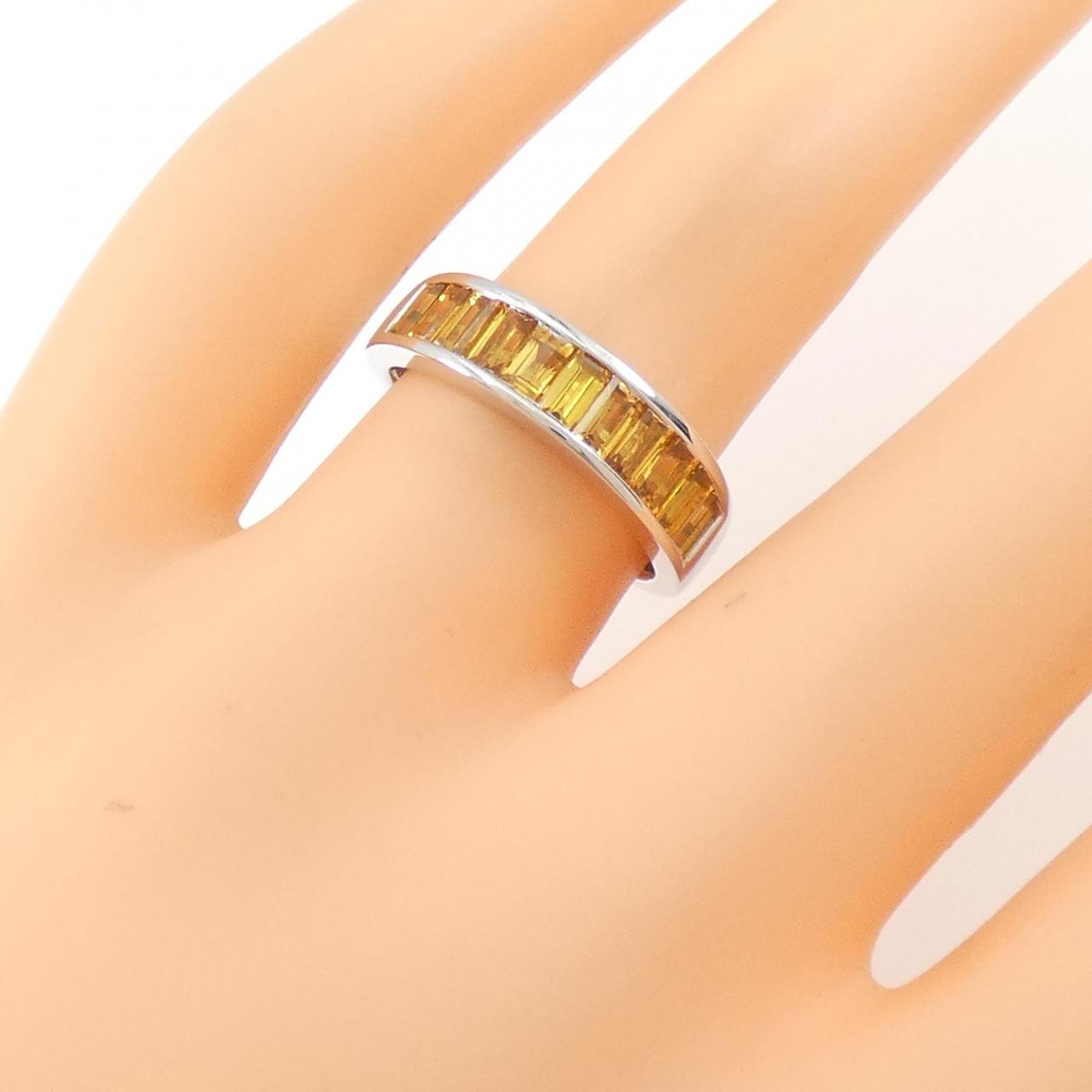 K18WG サファイヤ リング 1.74CT