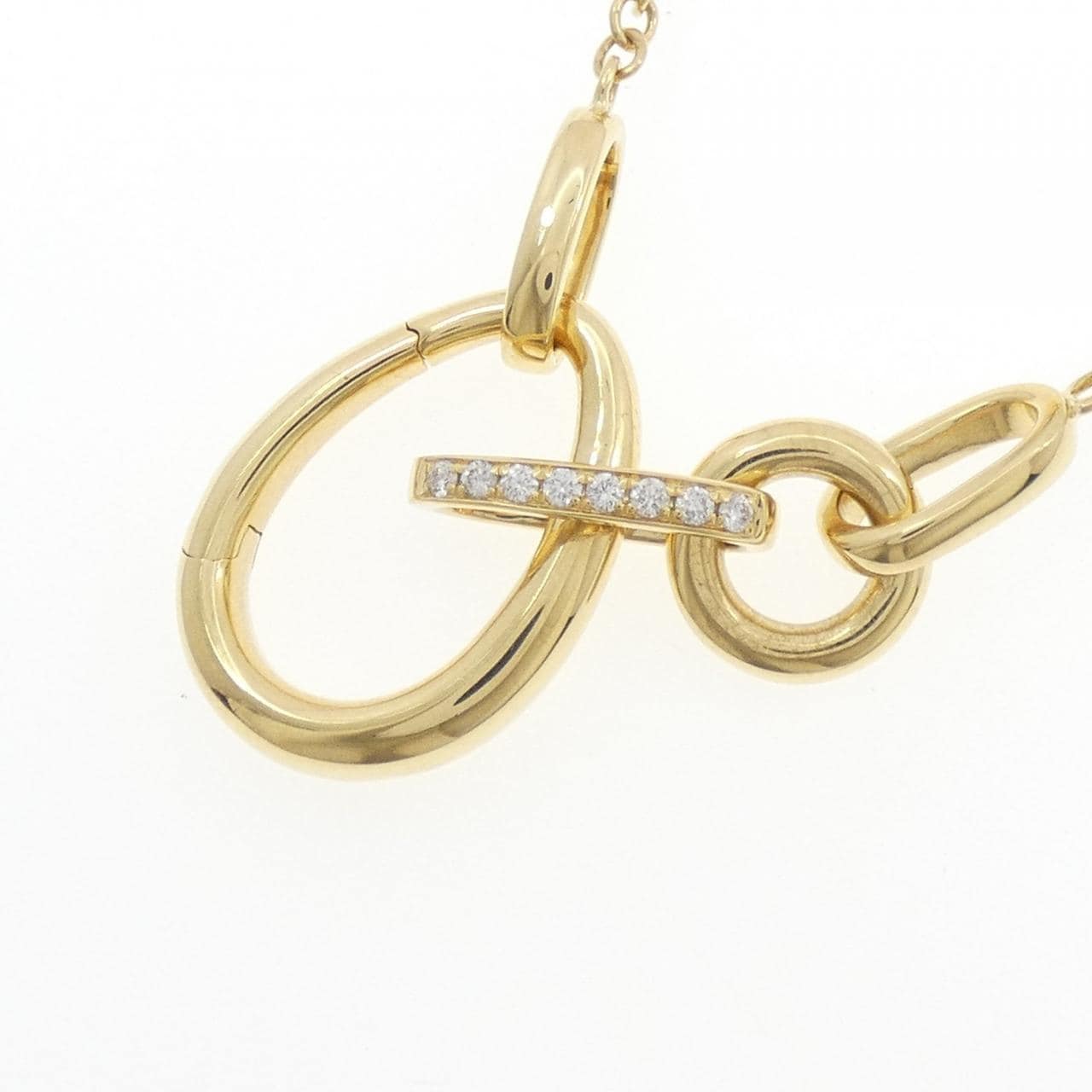 K18YG ダイヤモンド ネックレス 0.086CT