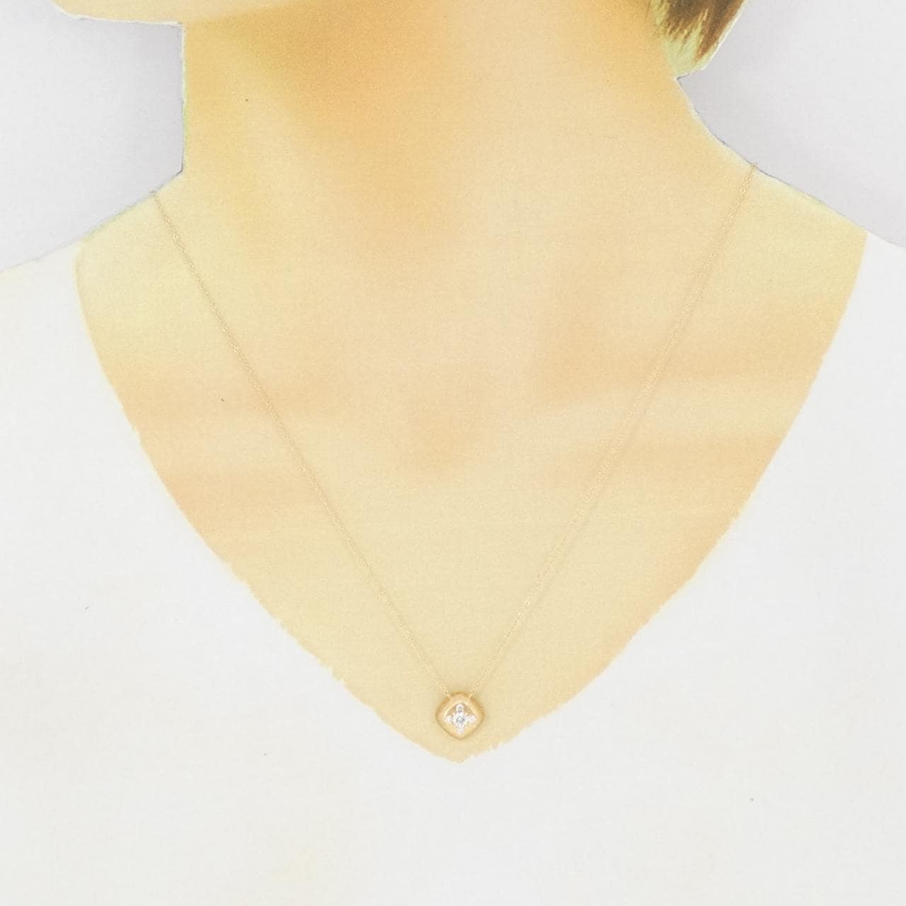 750YG钻石项链 0.140CT