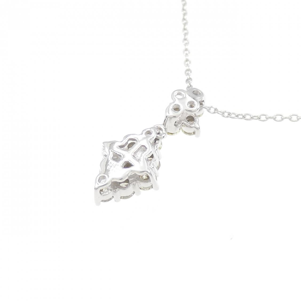 K18WG ダイヤモンド ネックレス 0.45CT