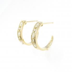 【新品】K18YG ダイヤモンド ピアス 0.24CT