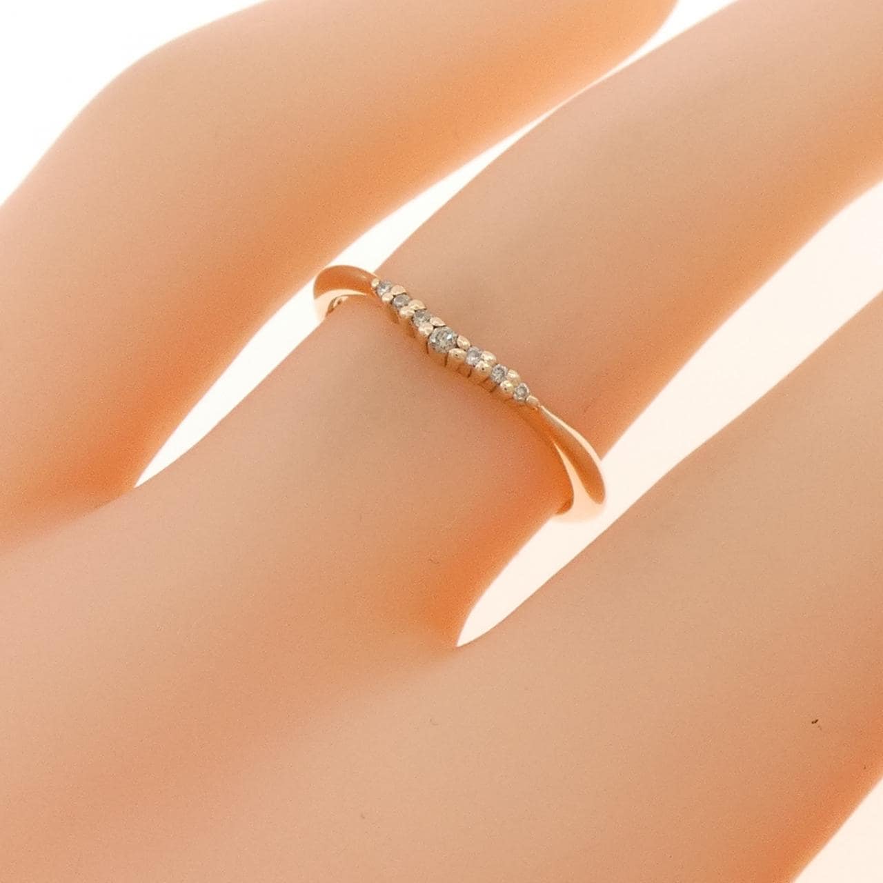 K10PG ダイヤモンド リング 0.03CT