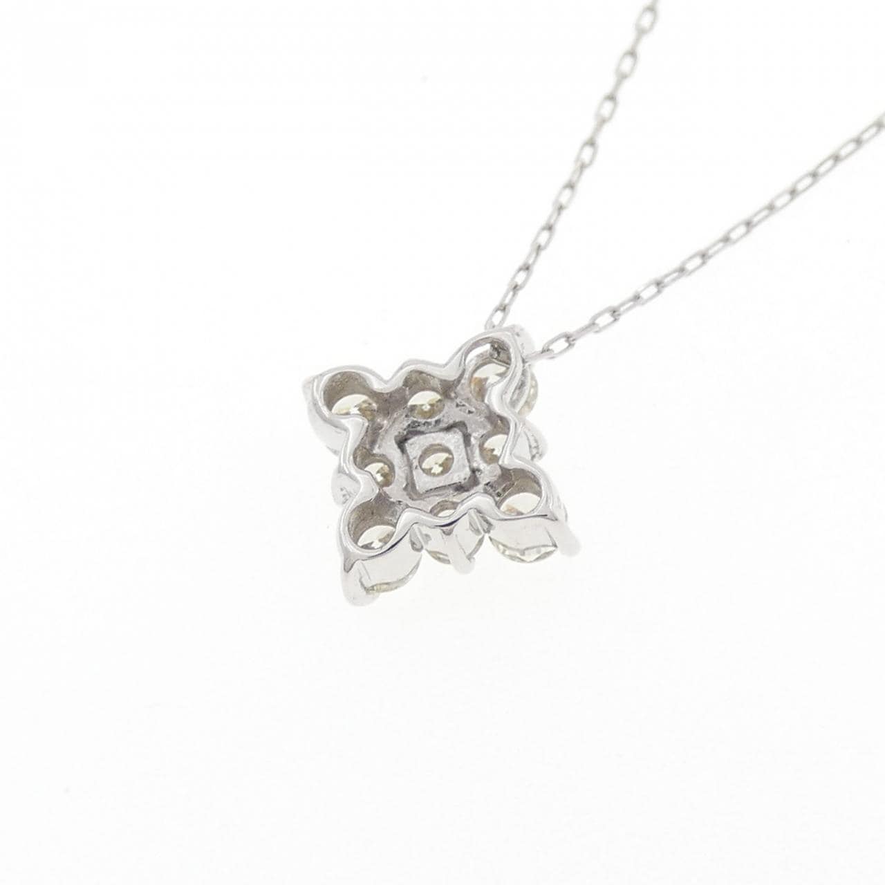 K18WG ダイヤモンド ネックレス 0.30CT