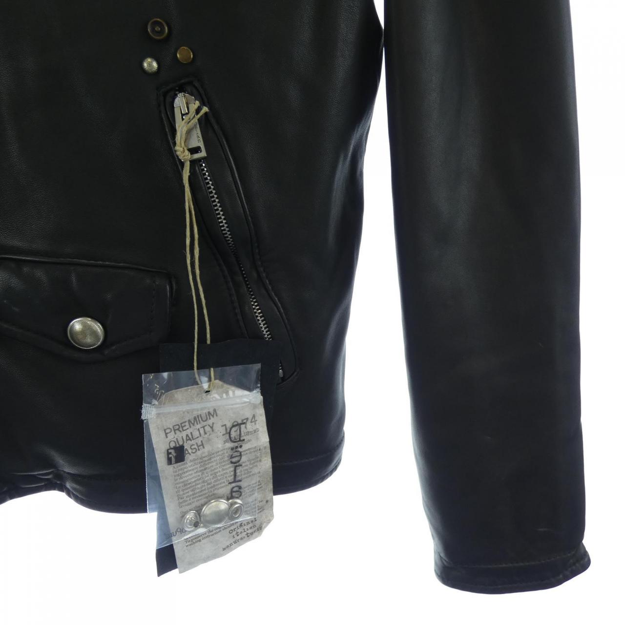 Delan 9DNIN100 レザーライダースジャケット