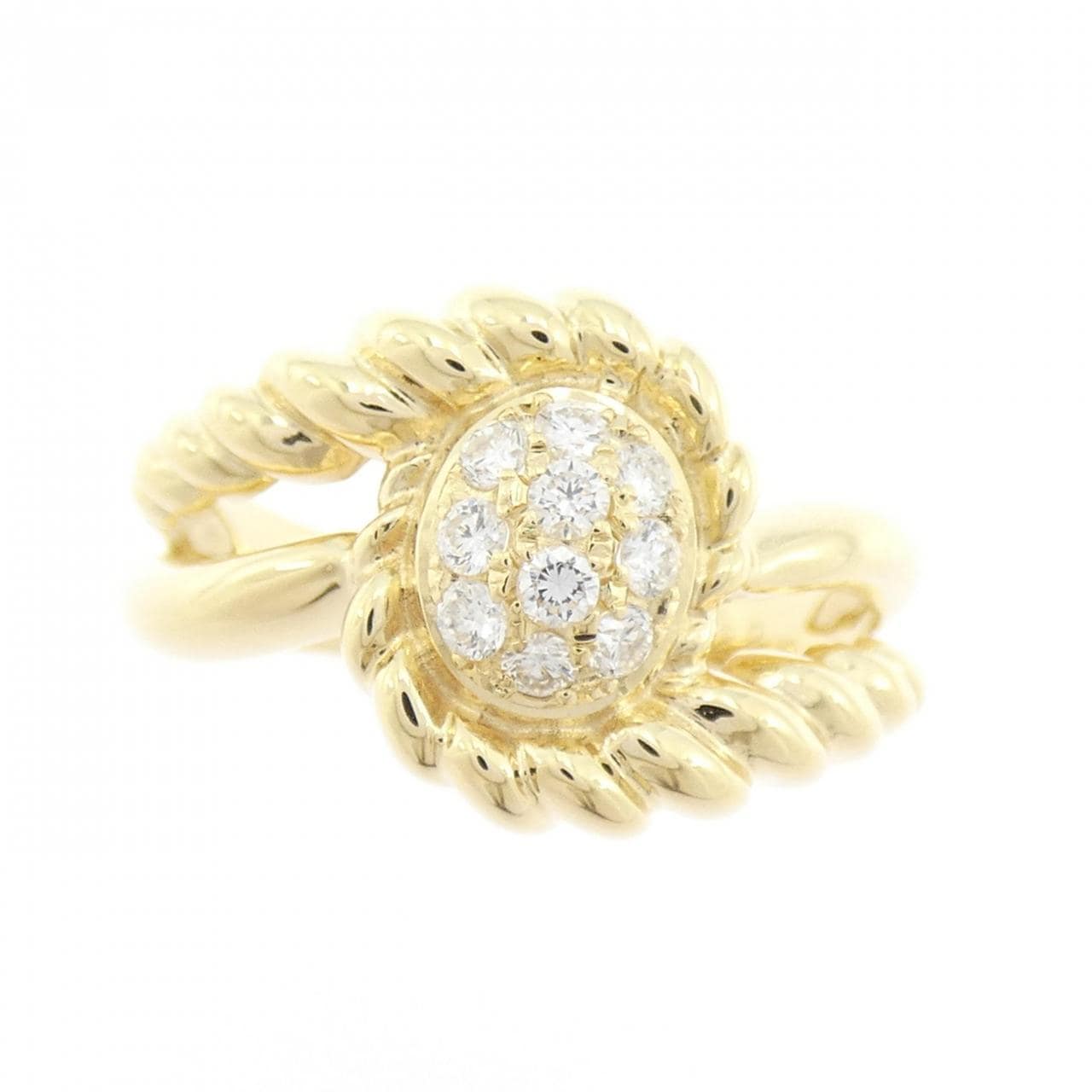 K18YG ダイヤモンド リング 0.22CT