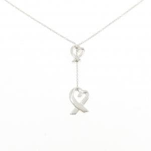 ティファニー ラビングハート ラリアット ネックレス