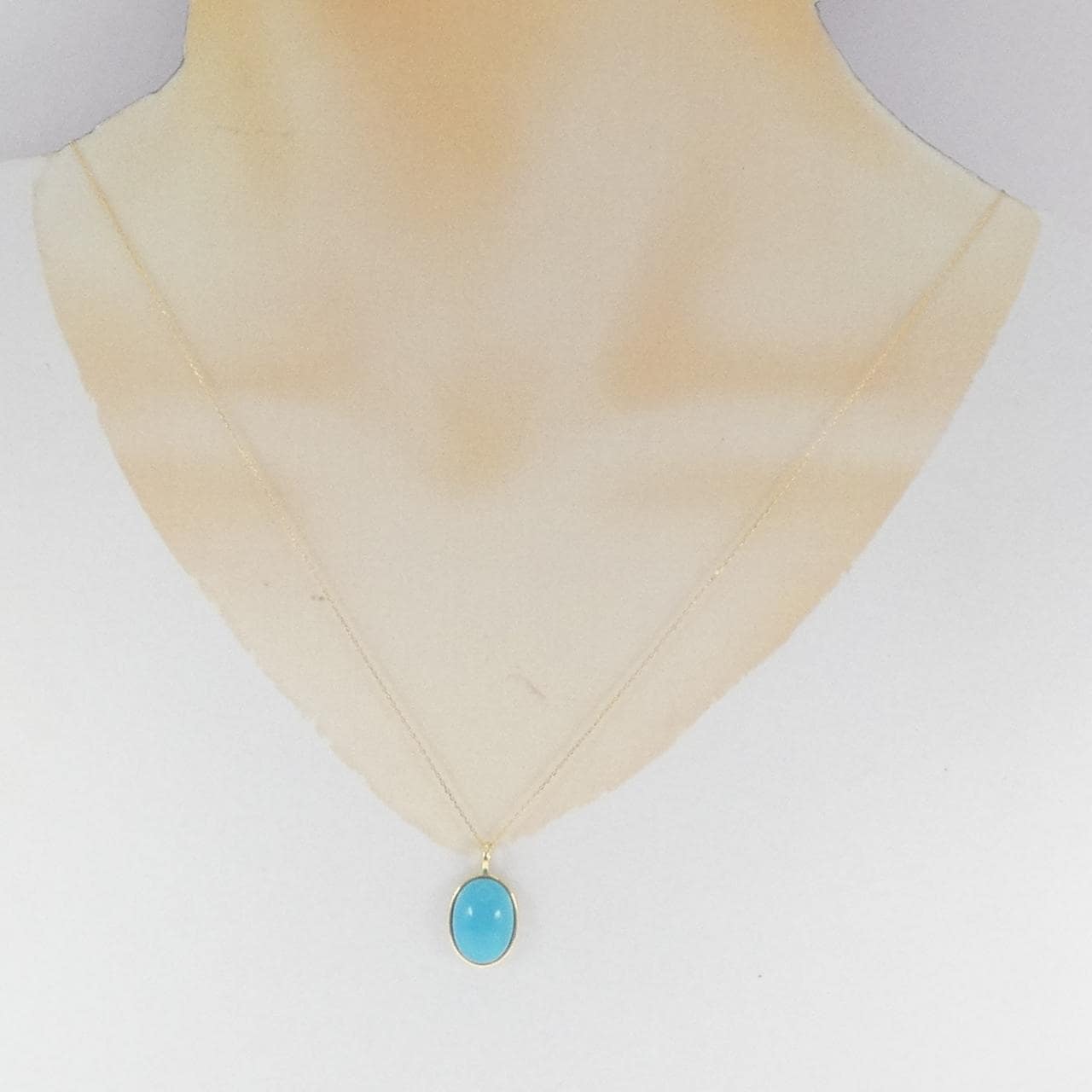 K18YG ターコイズ ネックレス 4.00CT