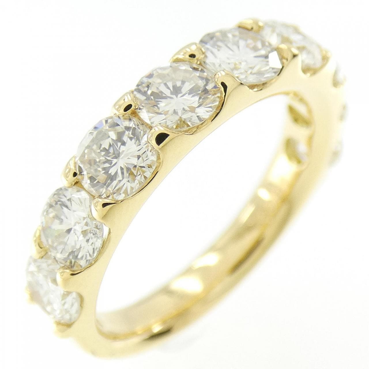 [BRAND NEW] K18YG Diamond Ring 2.031CT GH SI1-2 VG-GOOD