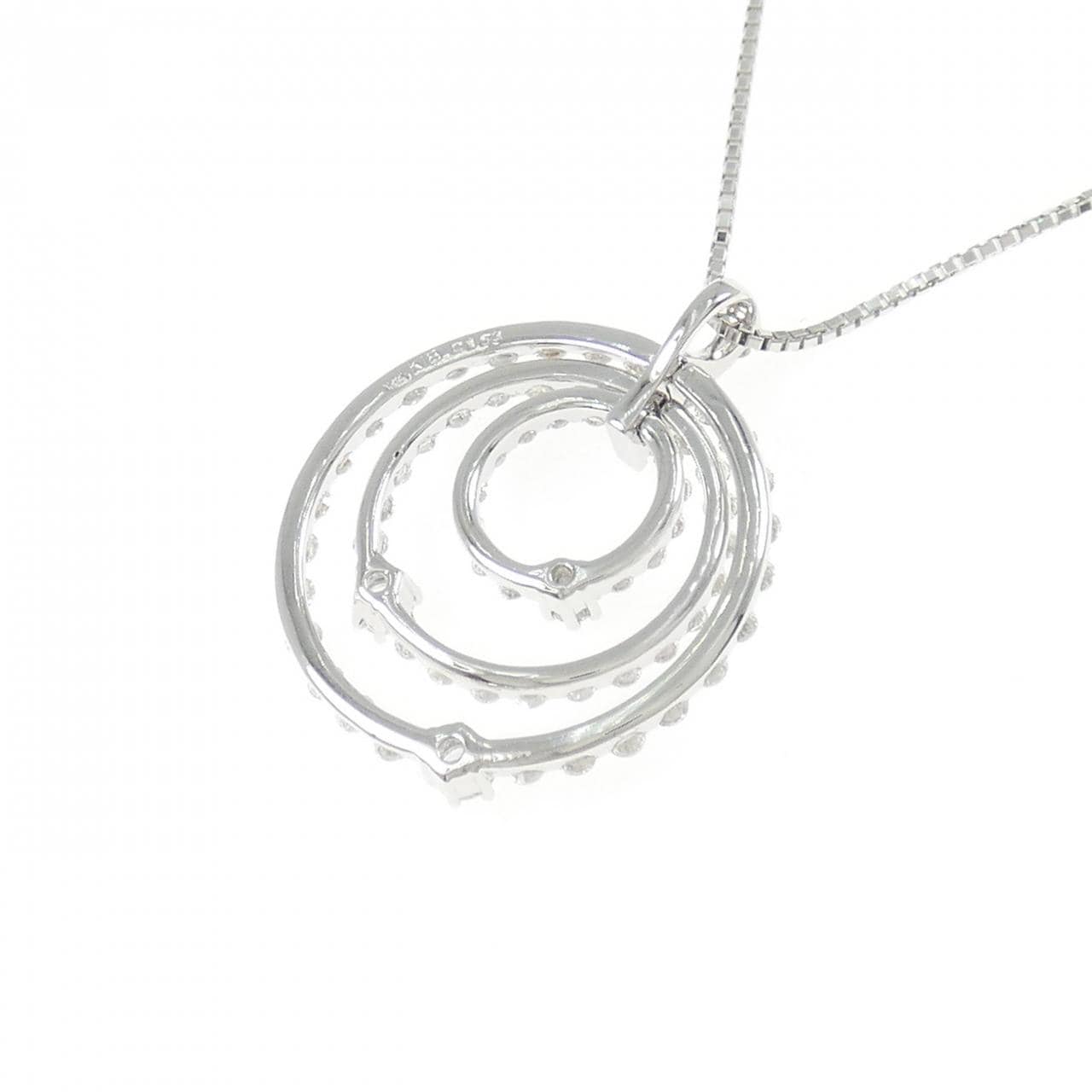 K18WG ダイヤモンド ネックレス 1.52CT