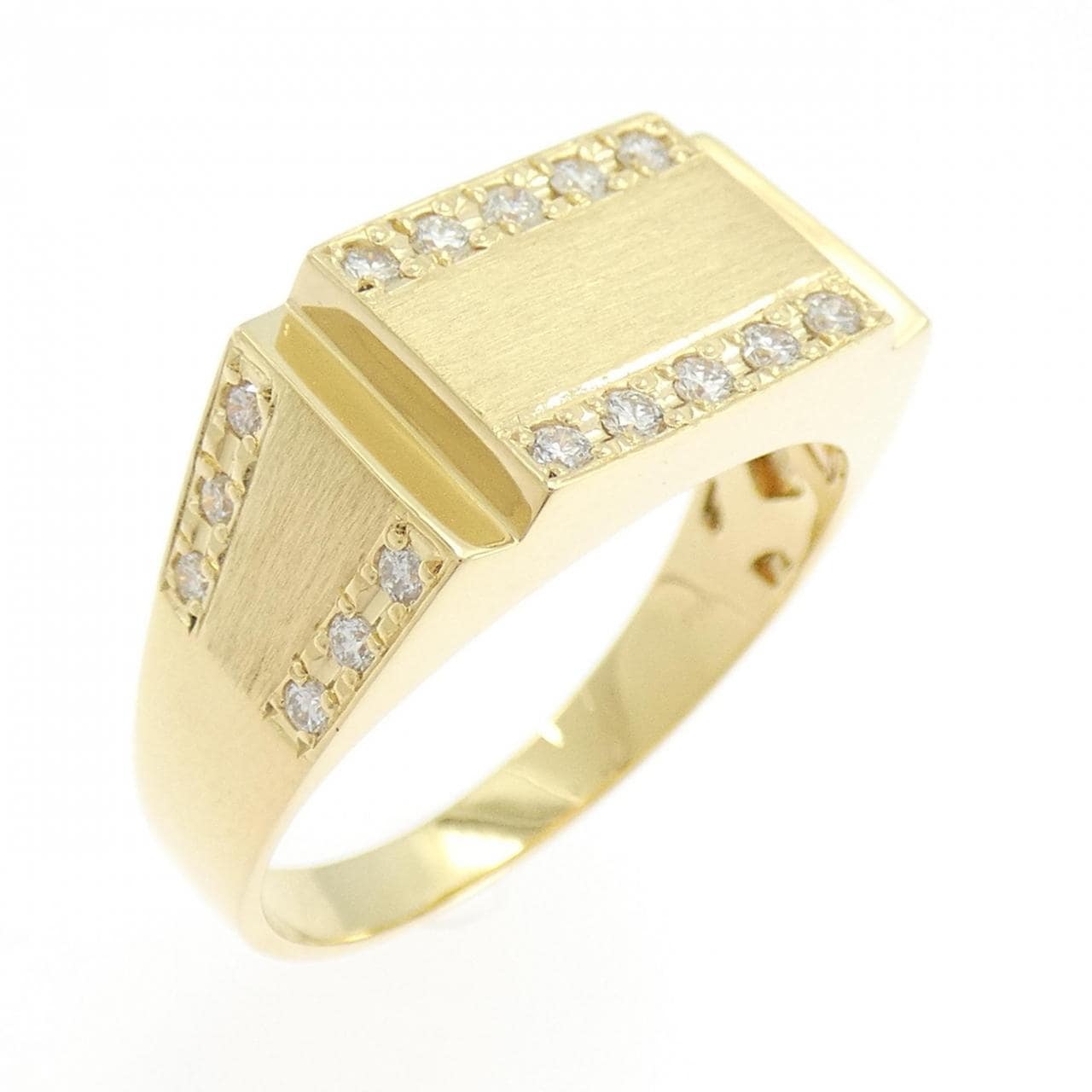 【新品】K18YG ダイヤモンド リング 0.37CT