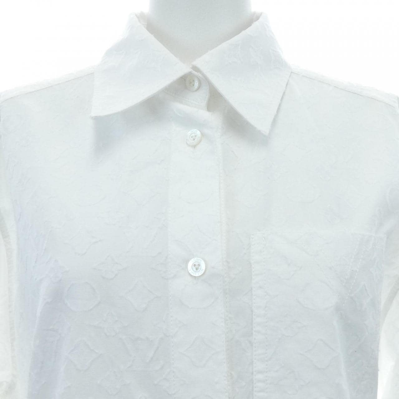 ルイヴィトン LOUIS VUITTON モノグラムレリーフトロンプルイユショートドレス FNDR40AQV ワンピース