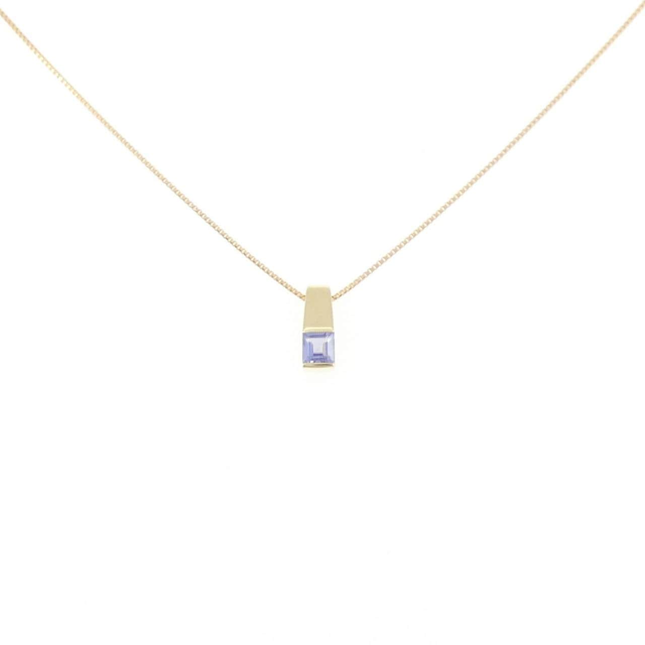 K18YG タンザナイト ネックレス 0.14CT