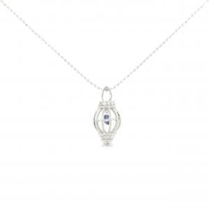 K18WG サファイヤ ネックレス 0.15CT