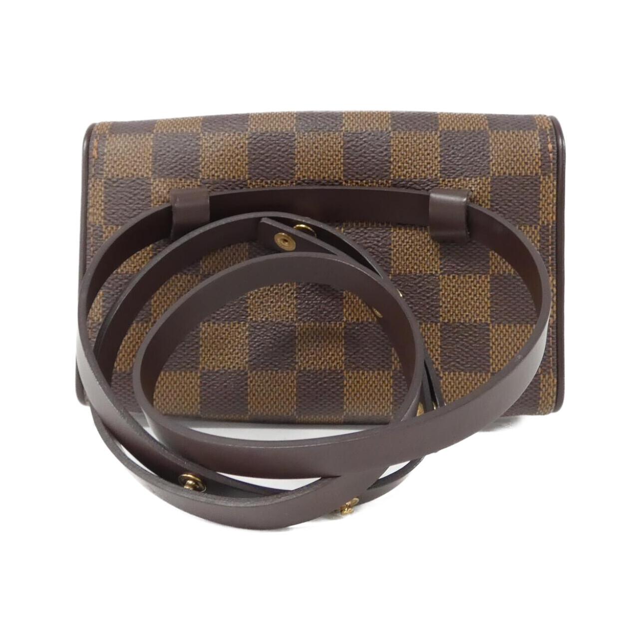 LOUIS VUITTON Damier Pochette佛罗伦萨S N51857+M68213腰包