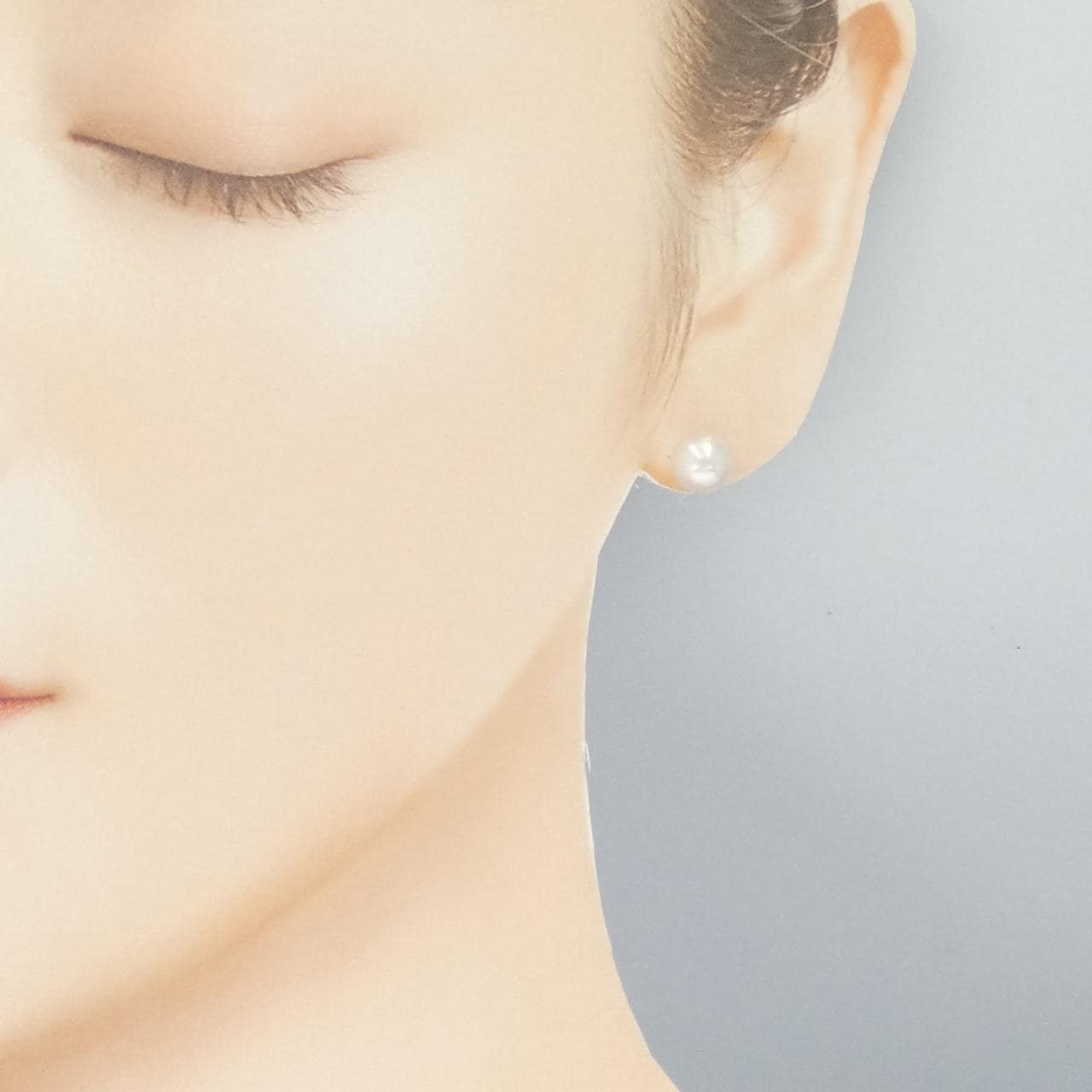 K14WG アコヤパール ピアス 7.4mm