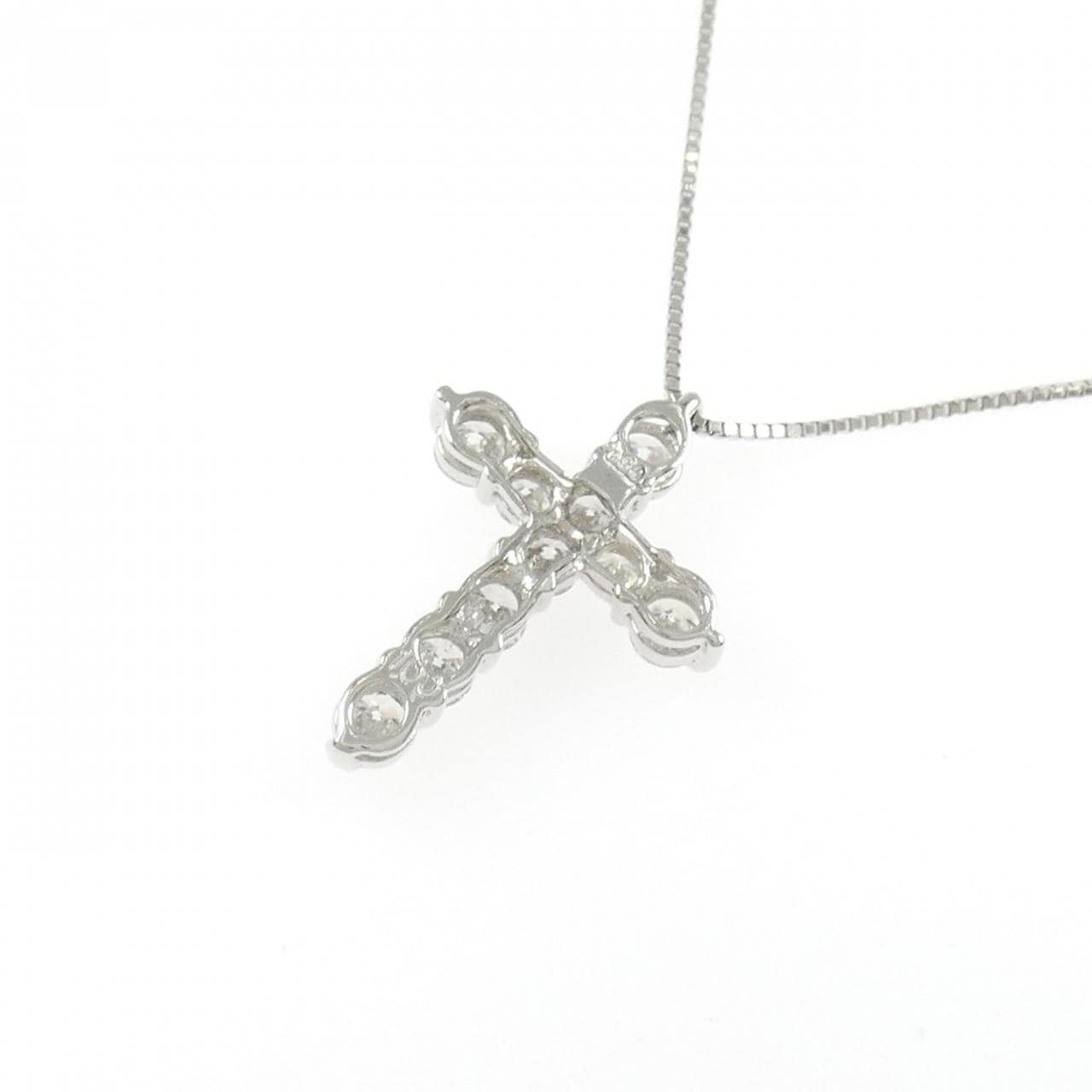 PT900/PT850 クロス ダイヤモンド ネックレス 1.00CT