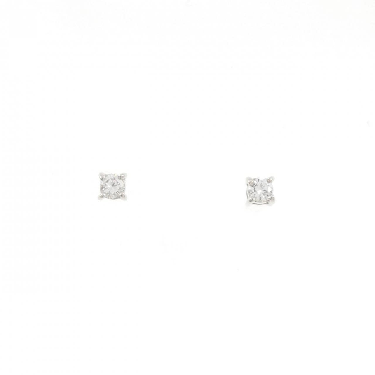 【リメイク】PT900 ダイヤモンド ピアス 0.10CT