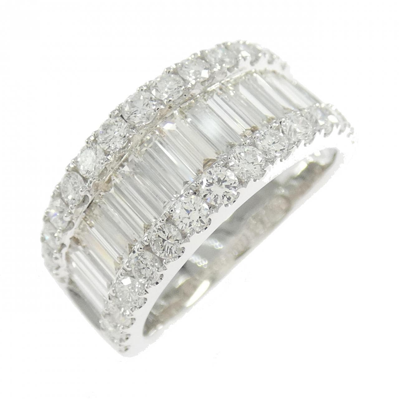 K18WG ダイヤモンド リング 2.229CT