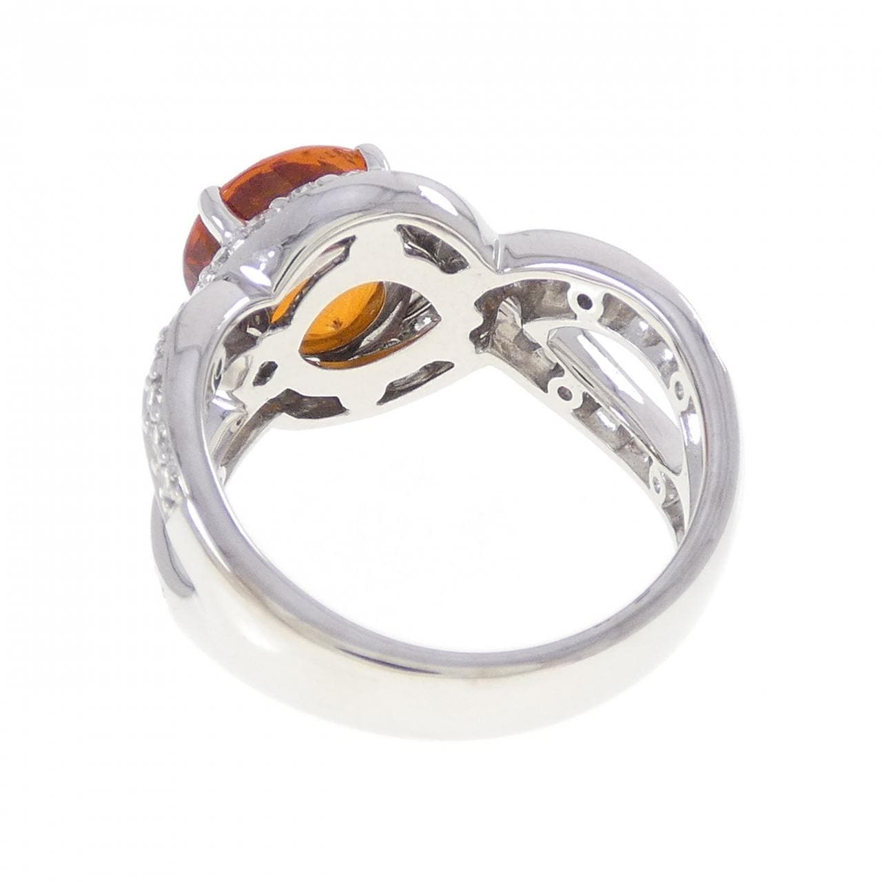 18KWG シトリン リング 2.59CT