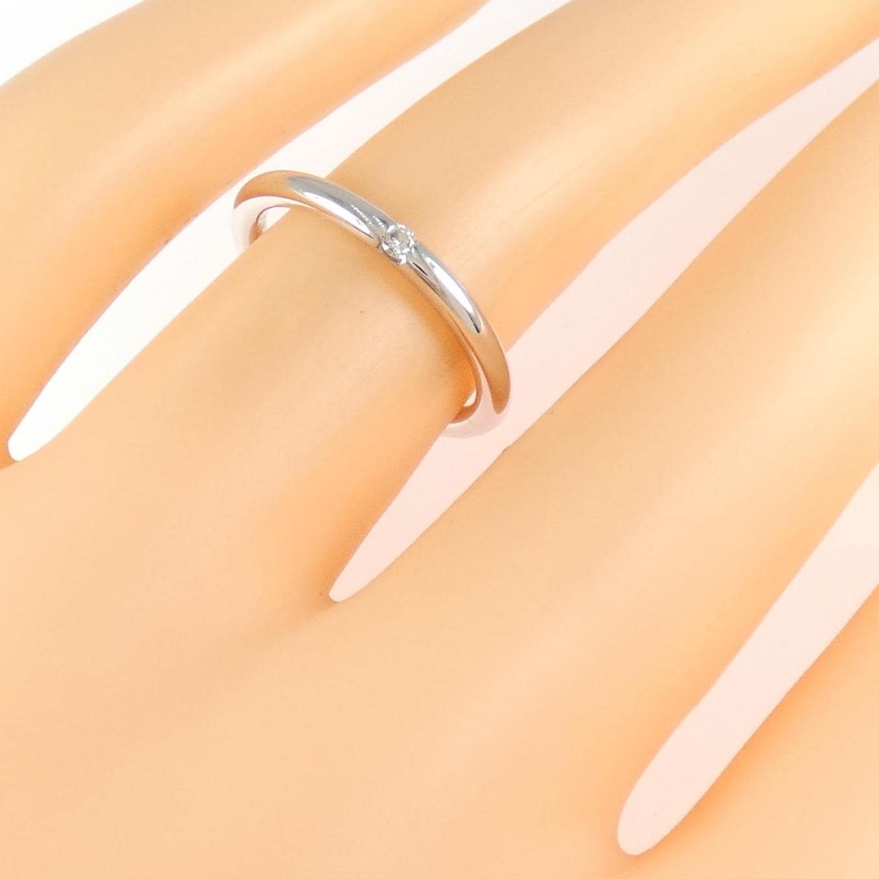 750WG ダイヤモンド リング 0.03CT