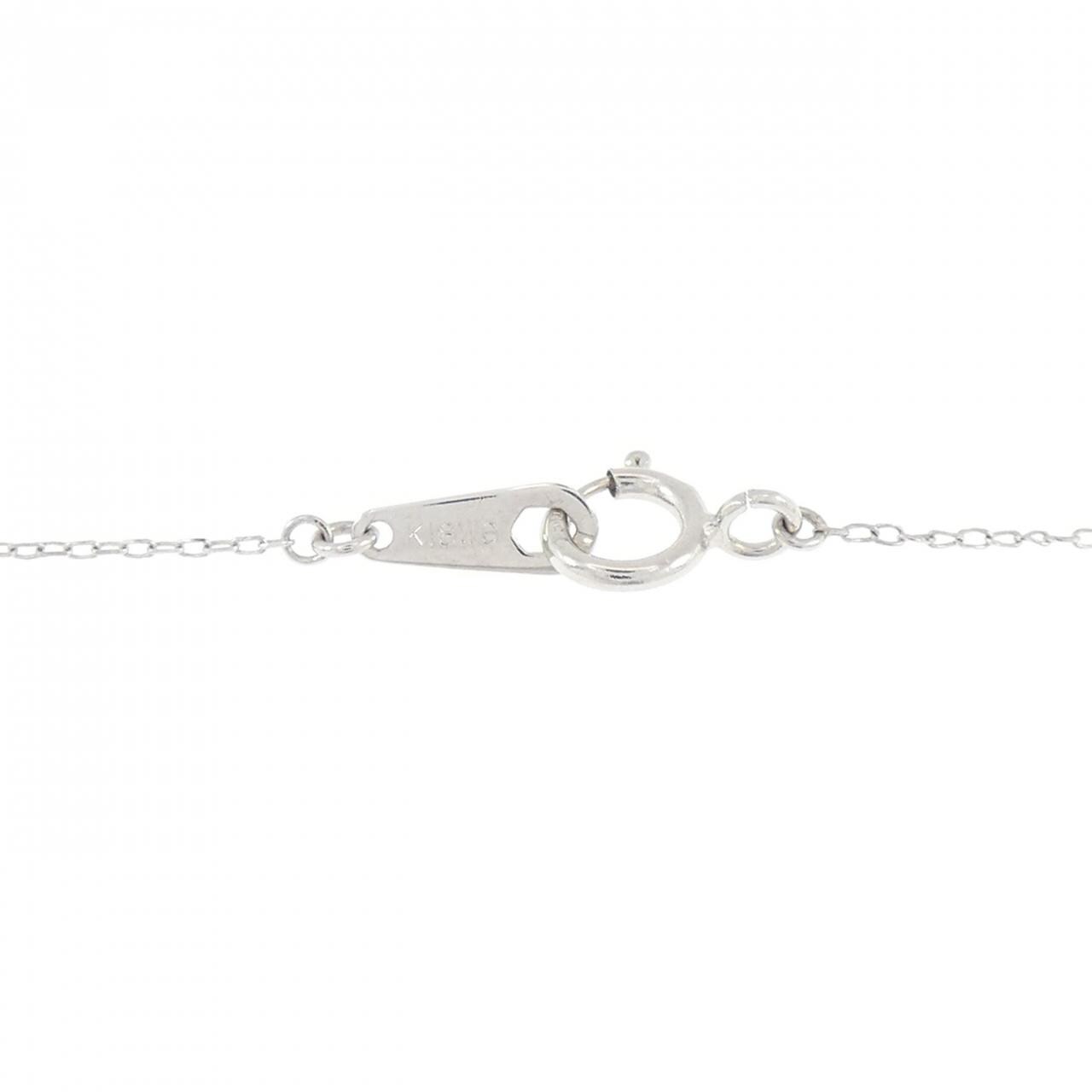 K18WG ダイヤモンド ネックレス 0.3CT