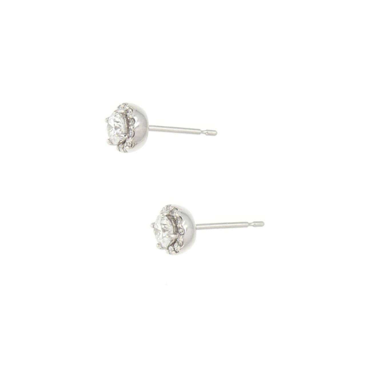 [再加工款] PT900/ST钻石耳环 0.206CT 0.219CT E SI1 EX