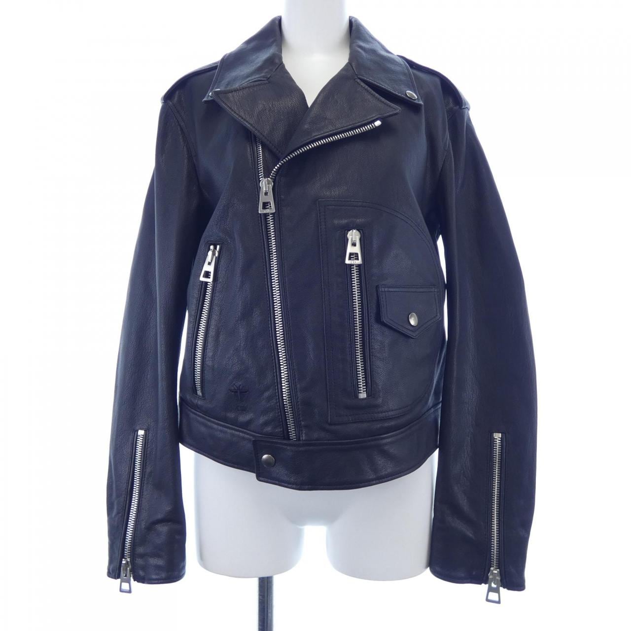 クリスチャンディオール CHRISTIAN DIOR レザーライダースジャケット
