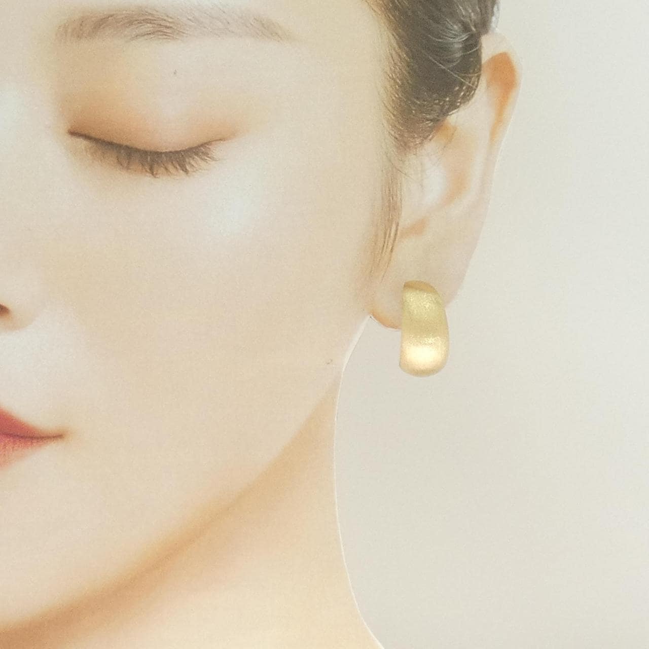 【新品】K18YG フープ ピアス