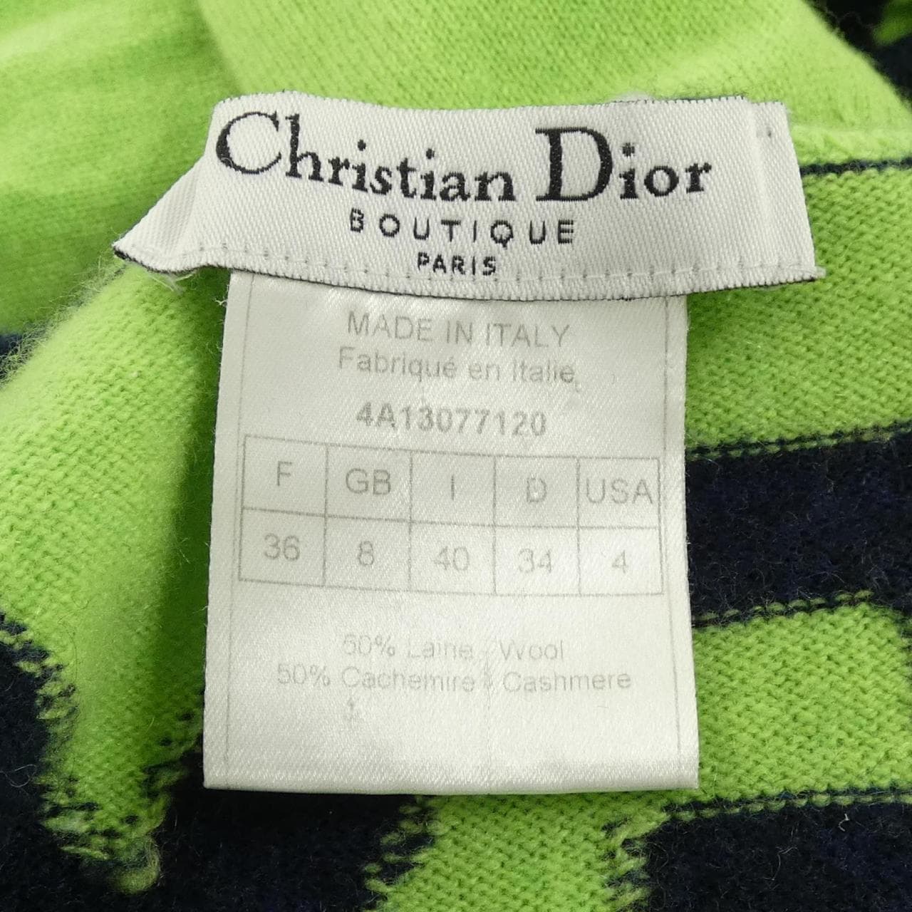 【ヴィンテージ】クリスチャンディオール CHRISTIAN DIOR 4A13077120 カーディガン