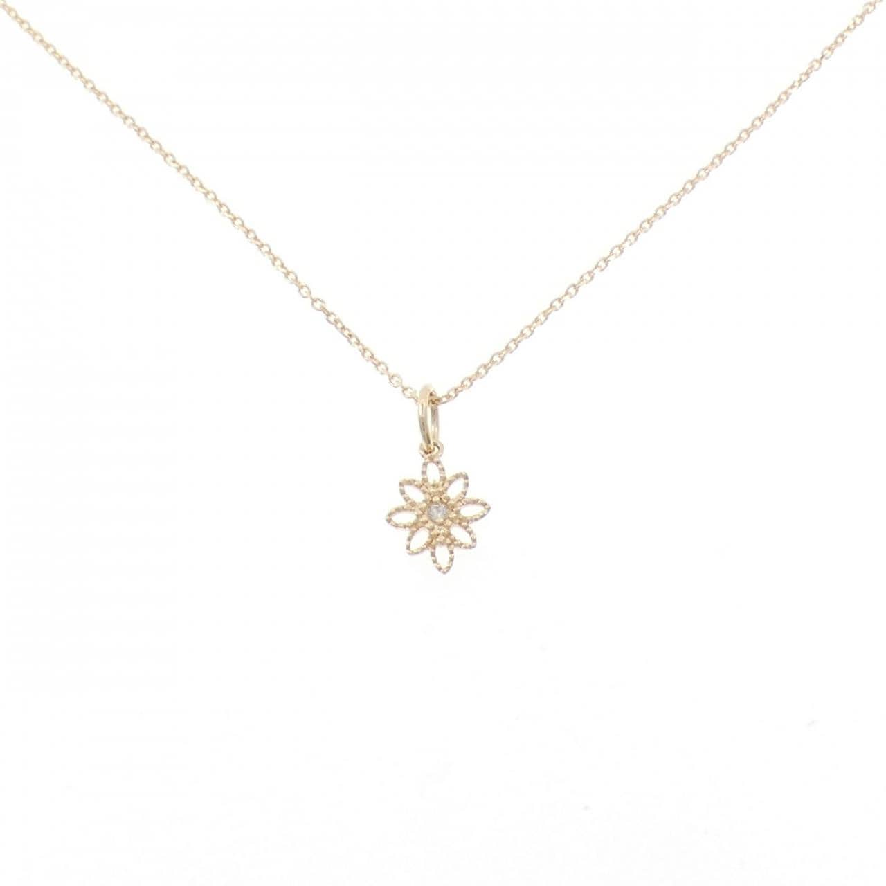 アガット ダイヤモンド ネックレス 0.01CT