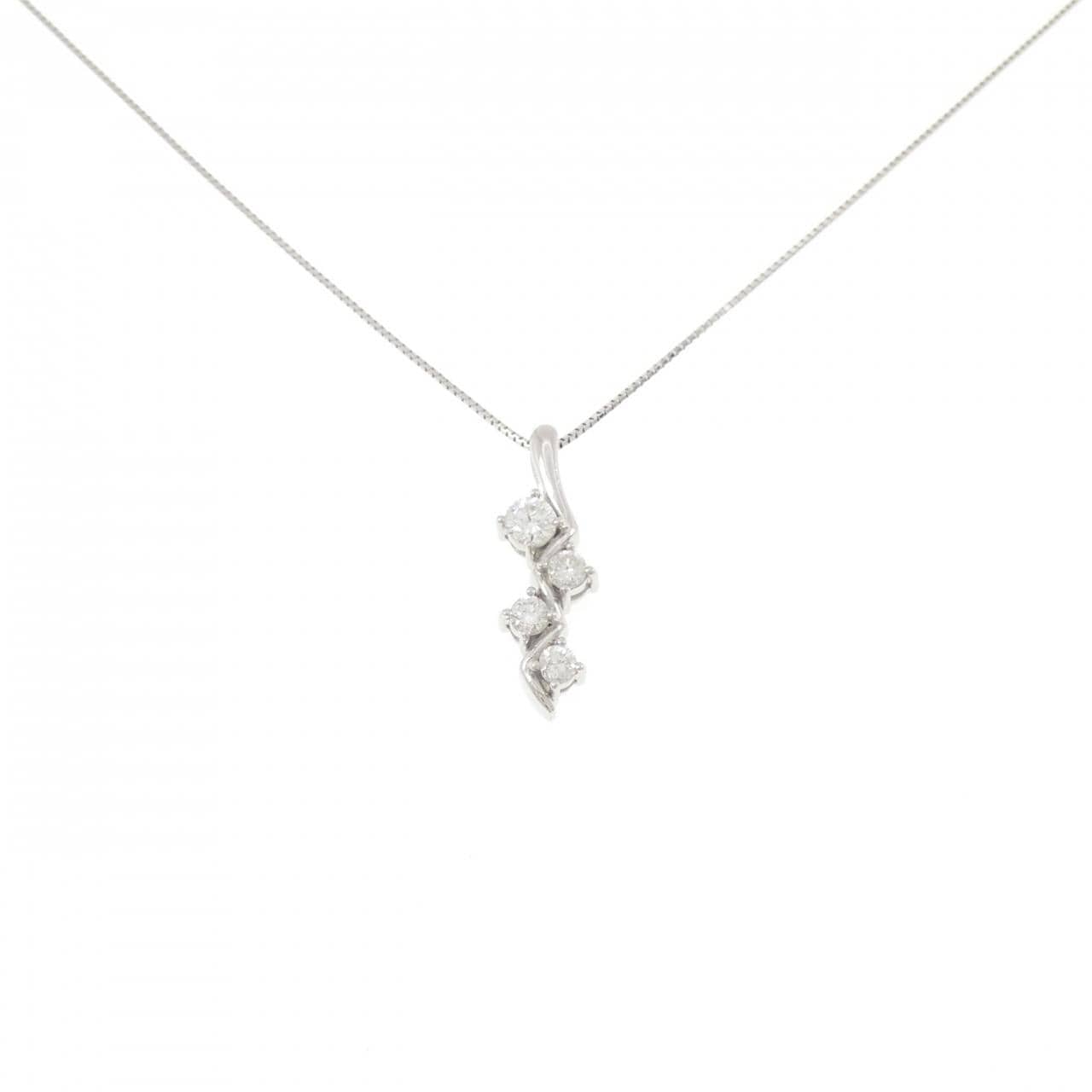 PT900/PT850 ダイヤモンド ネックレス 0.53CT