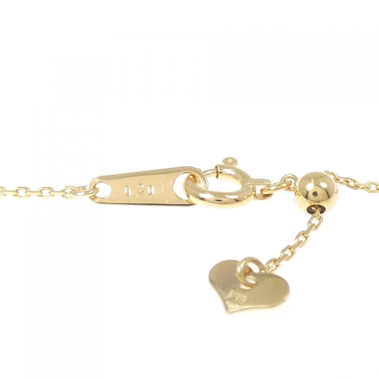 K18YG ダイヤモンド ネックレス 0.20CT